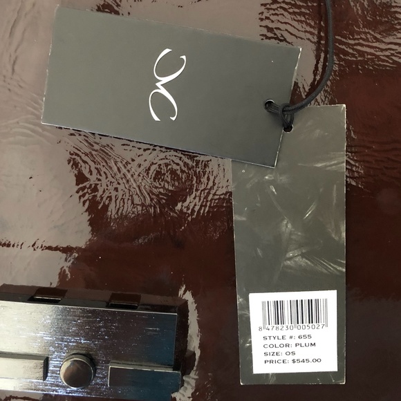 Monika Chiang Plum Leather Purse - Picture 6 of 9